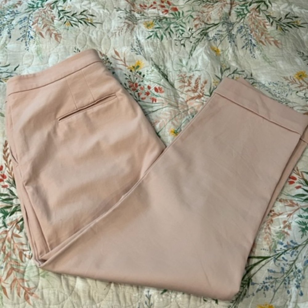 Ann Taylor Ankle Pants Curvy Fit, Pink, size 16